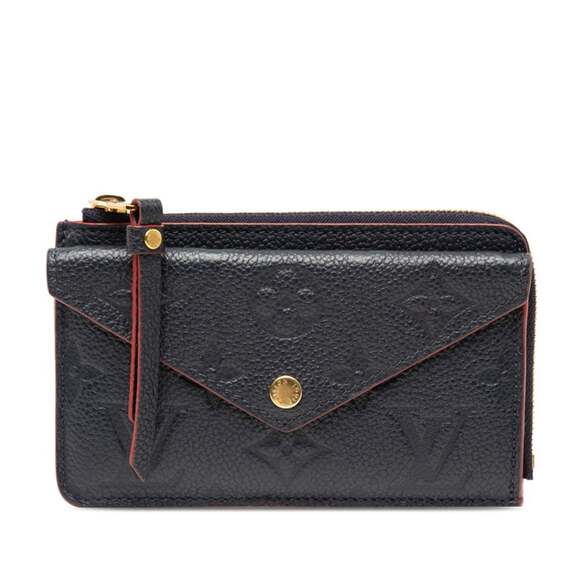 Louis Vuitton Monogram Empreinte Porte Carte Recto Verso Wallet/Coin Purse M6...